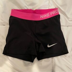Black Nike Pro Spandex Shorts